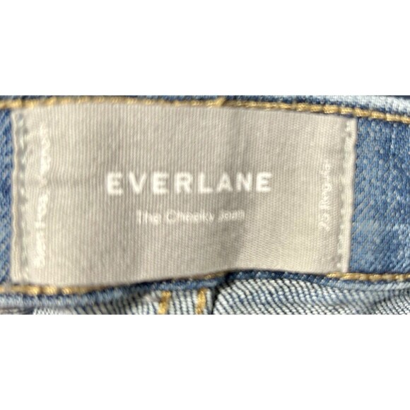 Everlane Women's Blue Denim The Cheeky Jean Size 25R - Picture 4 of 7